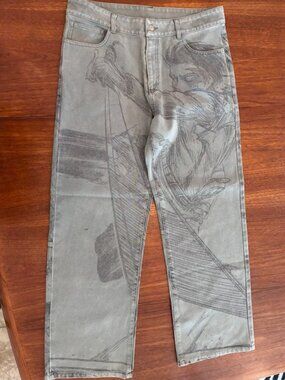 NWT Neptun.nptn Attack on Titan AOT Captain Levi Ackerman denim, large